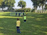 Mini Toernooitje op Sportpark Het Springer met S.K.N.W.K. JO7 en De Jonge Spartaan JO7 (37/174)